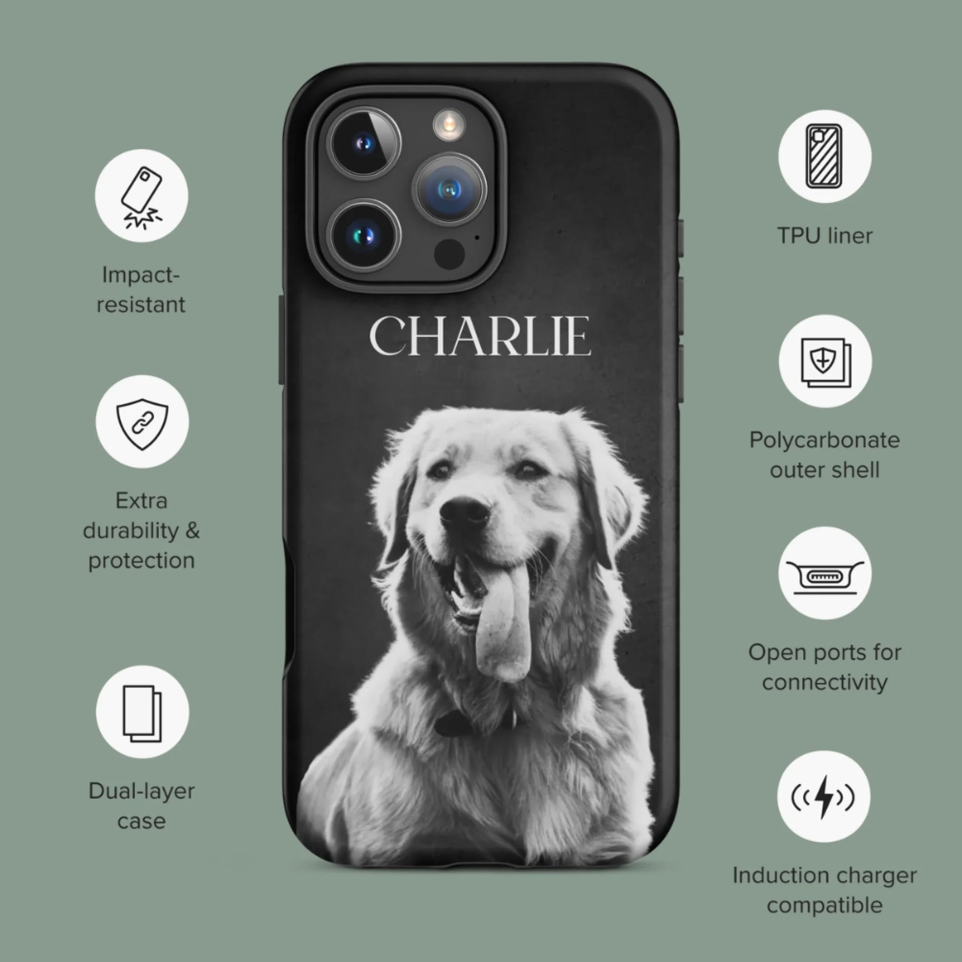 Portrait - Personalized Tough Phone Case MyPetMoment Portrait - Personalized Tough Phone Case MyPetMoment