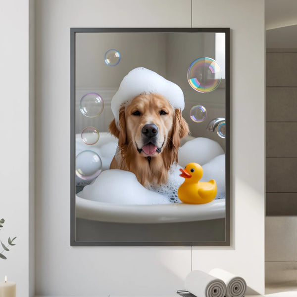 Bath Time - Personalized Poster
